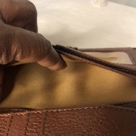 THE SAK brown leather floral embossed wallet. Holds up to 12 cards. - Picture 12 of 12